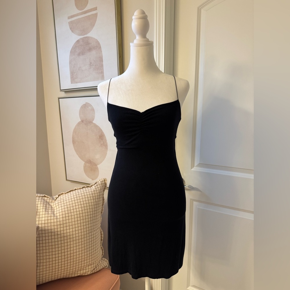 Joah Brown Black Slip Dress – Size S/M